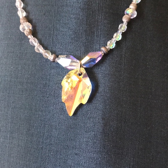 One of a kind handmade sparkling necklace - Picture 2 of 4